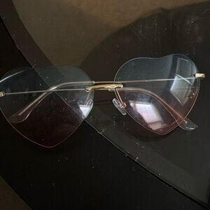 blue and pink ombré sunglasses